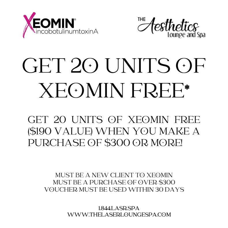 Get 20 units of xeomin free